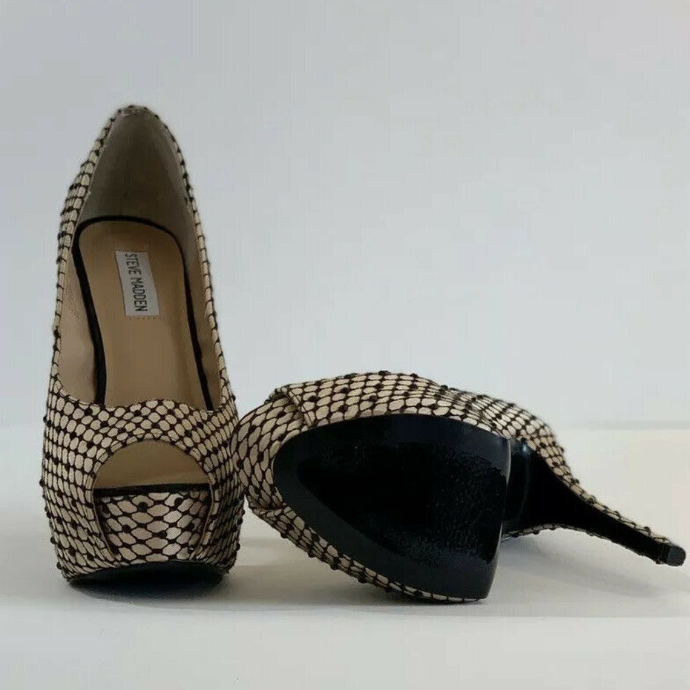 Steve Madden Red Carpet Size 10 Platform Open Toe - image 3